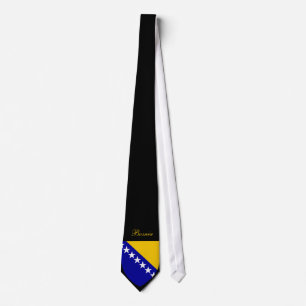 Schöne Bosnien-Herzegowinaflagge - Mantel-Arm Krawatte