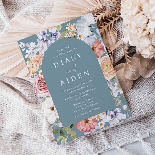 Schöne Botanische Blumengestelle Einladung (Von Creator hochgeladen)