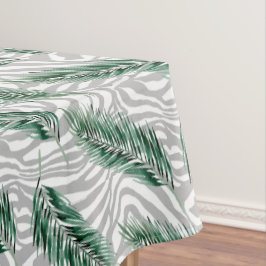 Schöne botanische grüne Wasserfarbe Tischdecke