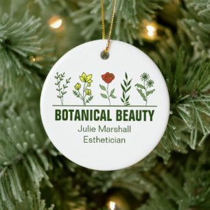 Schöne botanische Spa-Salon-Blumenunternehmen Keramik Ornament