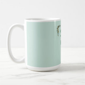 Schöne botanische Typografie Kaffeetasse