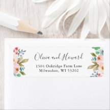 Schöne botanische Wasserfarbe Chic floral