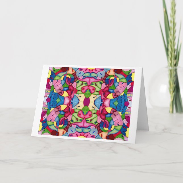 Schöne Bouquet-Grußkarte Karte (Vorderseite)