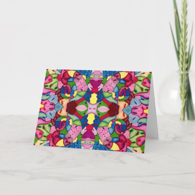 Schöne Bouquet-Grußkarte Karte (Vorderseite)