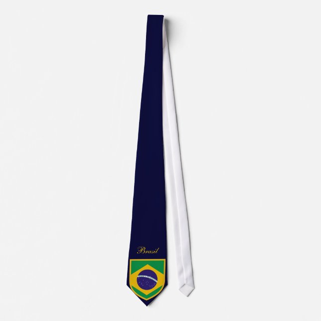 Schöne Brasilien-Flagge Krawatte (Vorderseite)