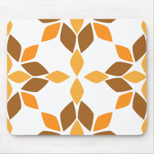schöne braune Blume Blütenmuster Mousepad