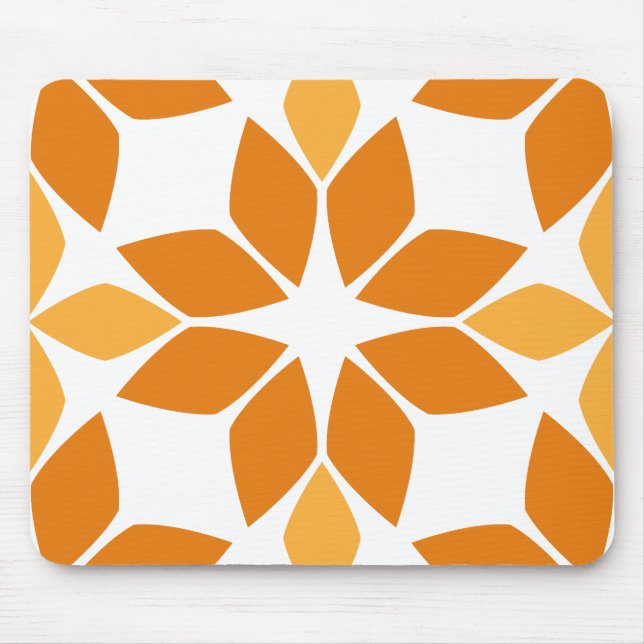schöne braune Blume Blütenmuster Mousepad (Vorne)