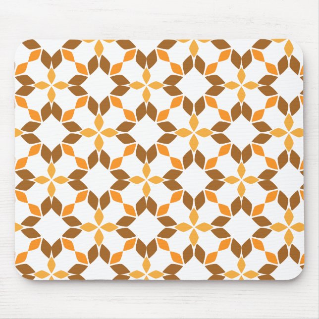 schöne braune Blume Blütenmuster Mousepad (Vorne)