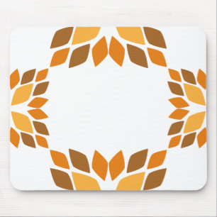 schöne braune Blume Blütenmuster Mousepad