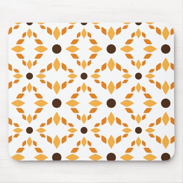 schöne braune Blume Blütenmuster Mousepad (Vorne)