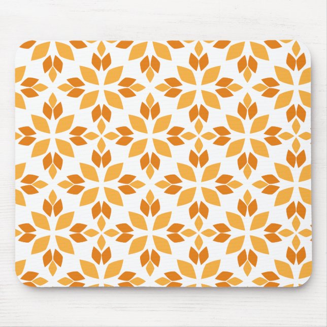 schöne braune Blume Blütenmuster Mousepad (Vorne)