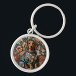 Schöne braune Dackel | Dackel Portrait Schlüsselanhänger<br><div class="desc">Tragen Sie eine Touch von kaninischem Charme mit, wo immer Sie mit der schönen braunen Dackel hingehen | Dackel Portrait Schlüsselanhänger. Dieses reizvolle Accessoire zeigt ein lebendiges Portrait einer braunen Dackel, das die Essenz der geliebten Rasse feiert. Dieser Schlüsselanhänger wurde entwickelt, um Ihre Schlüssel organisiert und präsentiert Ihre Zuneigung für...</div>