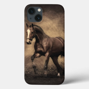 Schöne braune Pferd-Wurfkissen Case-Mate iPhone Hülle