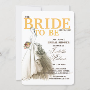 Schöne Bridal Zeichnend Bridal Dusche Einladung
