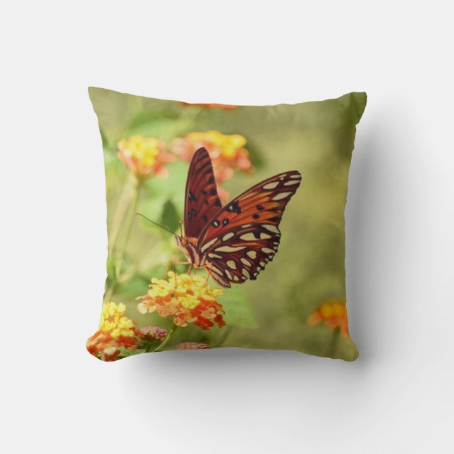 Schöne Brille Butterfly Kissen (Vorderseite)
