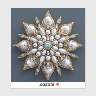 Schöne Brooch Aufkleber