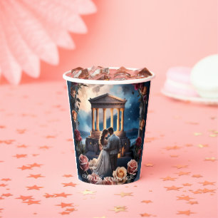 Schöne Brücken und Bräuche Stehend am Meer Pappbecher
