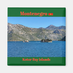 Schöne Bucht von Kotor in Montenegro Reise Magnet