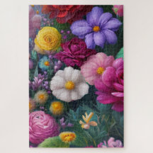 Schöne bunt lebendige Mixed Blume Spaß