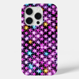 schöne bunt lila glänzende Sterne Case-Mate iPhone Hülle