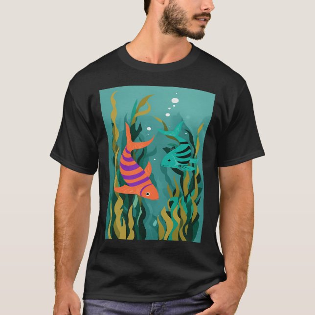 Schöne bunte Fische T-Shirt (Vorderseite)