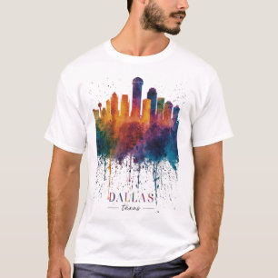 Schöne bunte Hommage an Dallas Texas T-Shirt
