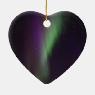 Schöne bunte Nordlichter Keramik Ornament
