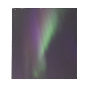 Schöne bunte Nordlichter Notizblock