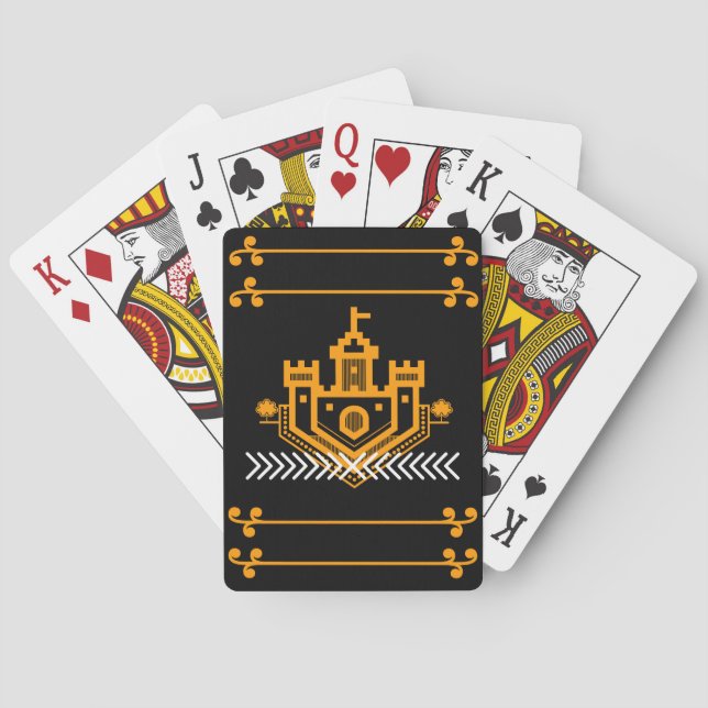 schöne Burg Spielkarten (Rückseite)