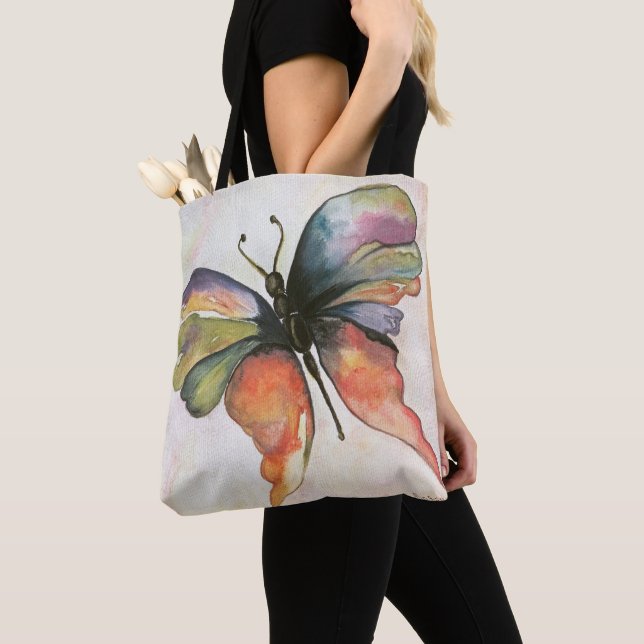 Schöne Butterfly All-Over-Print Schulter-Tasche Tasche (Von Nahem)