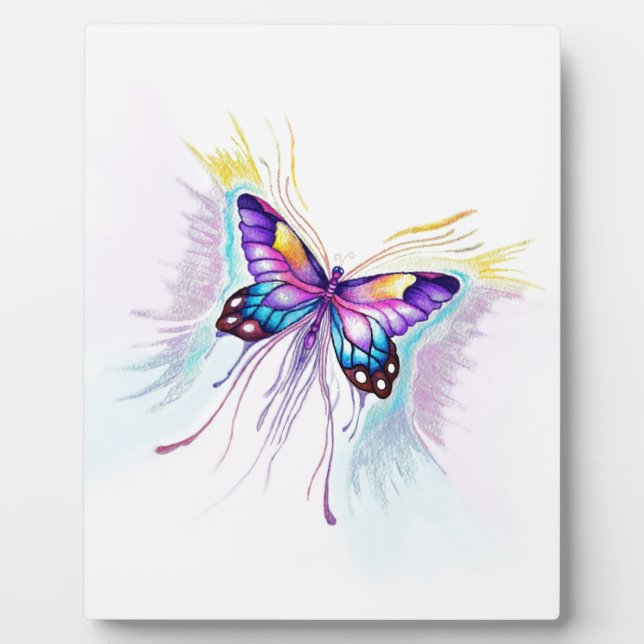 Schöne Butterfly Fotoplatte (Vorderseite)