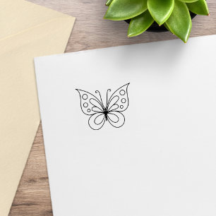 Schöne Butterfly Gummistempel