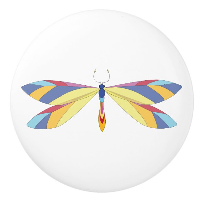 Schöne Butterfly-Keramik Keramikknauf (Vorderseite)