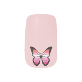 Schöne Butterfly Lesbian Farben Minx Nagelkunst