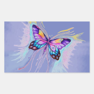 Schöne Butterfly Rechteckiger Aufkleber