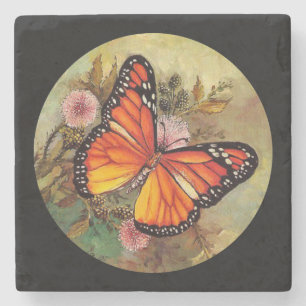 Schöne Butterfly Steinuntersetzer