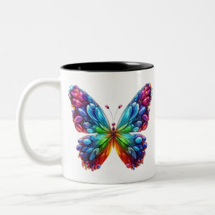 Schöne Butterfly Zweifarbige Tasse