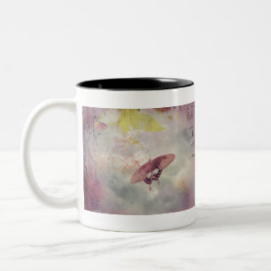Schöne Butterfly Zweifarbige Tasse