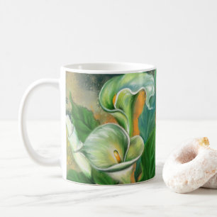 Schöne Calla Lily Blume Kaffeemaschine Tasse Maler