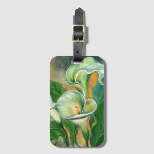 Schöne Calla Lily Blume - Migned Art Zeichnend Gepäckanhänger