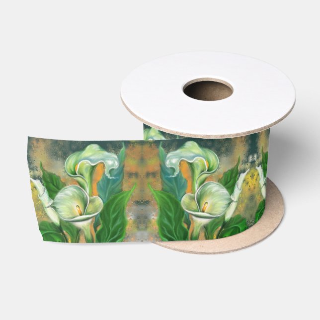 Schöne Calla Lily Blume Ribbon Satinband (Spule)