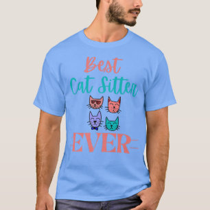Schöne Cat Sitter je Kitten Pet sitzen als T-Shirt