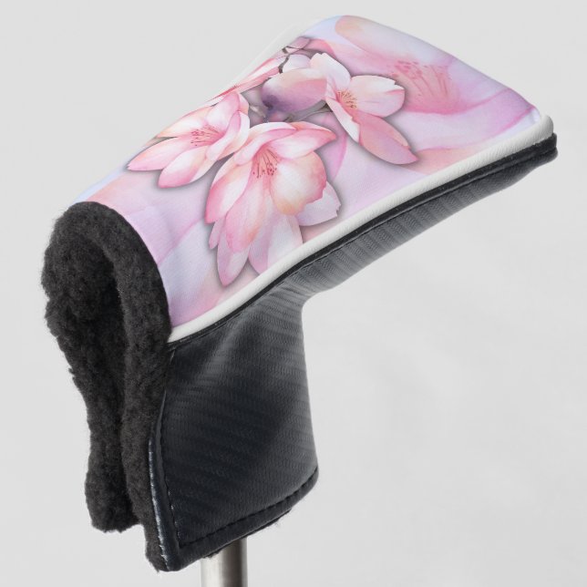 Schöne Cherry Blossom Putter Abdeckung Golf Headcover (3/4 Vorderseite)