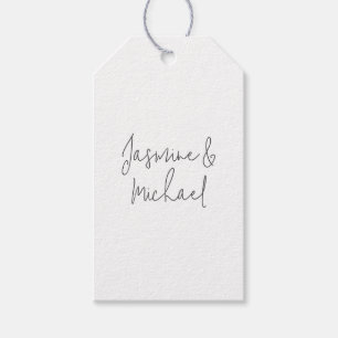 Schöne Chic Kalligrafie Paar Namen Geschenkanhänger