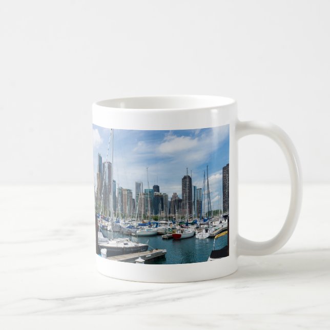 Schöne Chicago Harbour Kaffee Tasse (Rechts)
