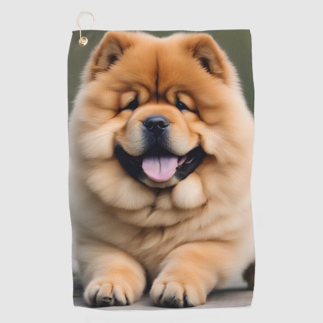 Schöne Chow Chow Golfhandtuch (Vorderseite)