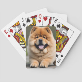 Schöne Chow Chow Spielkarten