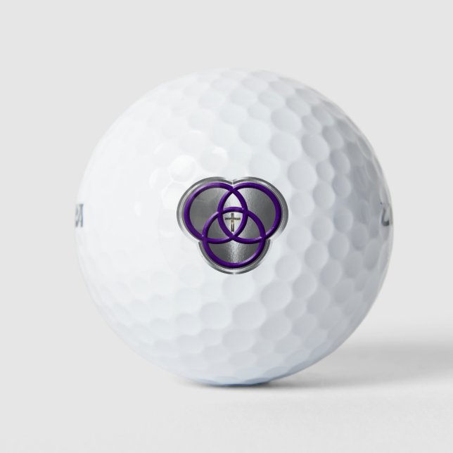 Schöne Christliche Dreifaltigkeitswertung mit Kreu Golfball (Vorderseite)