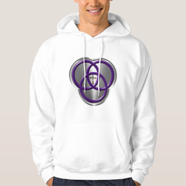 Schöne Christliche Dreifaltigkeitswertung mit Kreu Hoodie (Vorderseite)