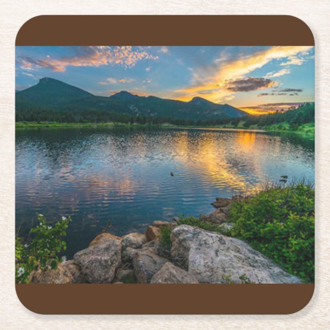 Schöne Colorado Landschaft Untersetzer Set (Vorderseite)